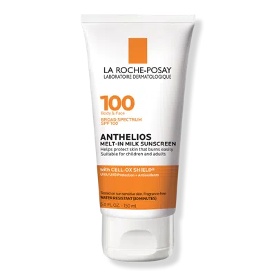 La Roche-posay Anthelios Melt-in Milk Body & Face Sunscreen Lotion Spf 100 - 5.0 oz