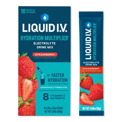 Liquid I.v. Hydration Multiplier Electrolyte Drink Mix Strawberry - 10 Ct