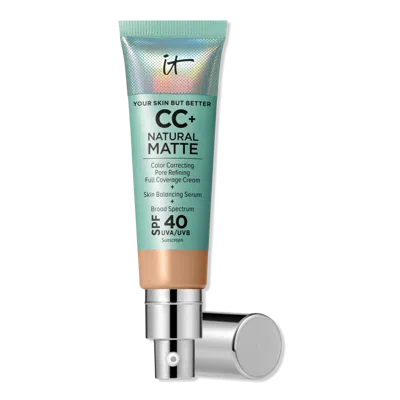 It Cosmetics Cc+ Cream Natural Matte Foundation With Spf 40 - Neutral Medium