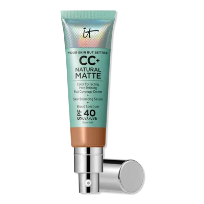 It Cosmetics Cc+ Cream Natural Matte Foundation With Spf 40 - Tan Rich