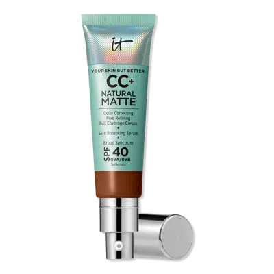 It Cosmetics Cc+ Cream Natural Matte Foundation With Spf 40 - Deep