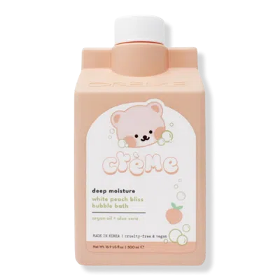The Creme Shop Boba Bears Deep Moisture Bubble Bath - White Peach Bliss