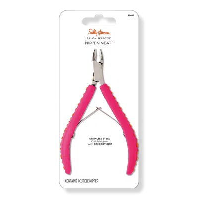 Sally Hansen Salon Effects Nip 'em Neat Cuticle Nippers With Comfort Grip - Pink In Pink