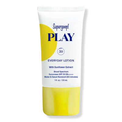 Supergoop Mini Play Everyday Lotion Spf 50 Sunscreen With Sunflower Extract In Yellow