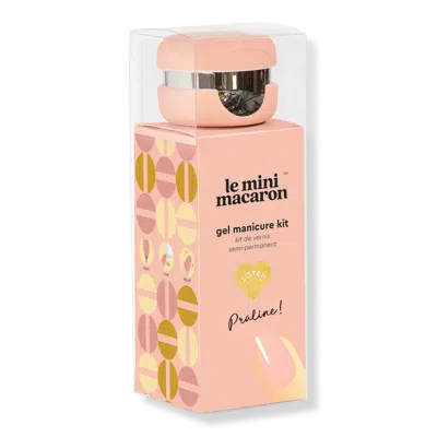 Le Mini Macaron 1-step Diy Glossy Gel Manicure Kit - Praline In Brown