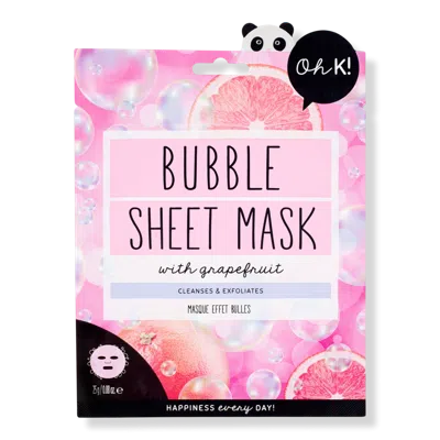 Oh K! Pink Bubble Sheet Mask With Grapefruit
