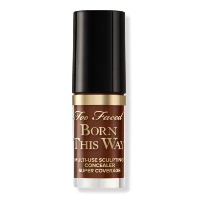 Too Faced Travel Size Born This Way Super Coverage Multi-use Concealer - Sable In Brown