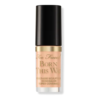 Too Faced Travel Size Born This Way Super Coverage Multi-use Concealer - Nude In Brown