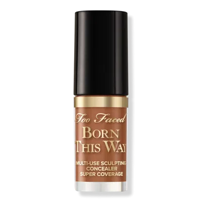 Too Faced Travel Size Born This Way Super Coverage Multi-use Concealer - Maple In Brown
