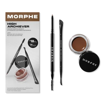 Morphe High Archiever Everyday Essentials Brow Kit - Latte In Brown