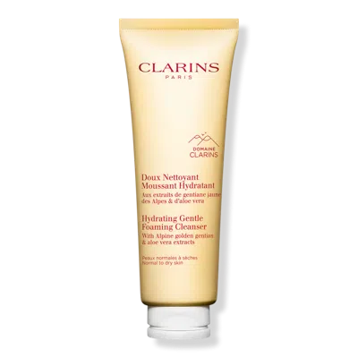 Clarins Hydrating Gentle Foaming Face Cleanser With Aloe Vera 4.2 Oz. In White