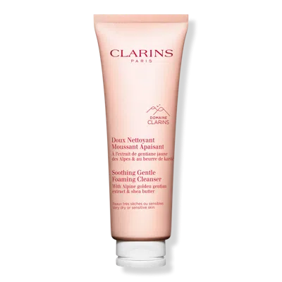 Clarins Soothing Gentle Foaming Face Cleanser With Shea Butter 4.2 Oz. In White