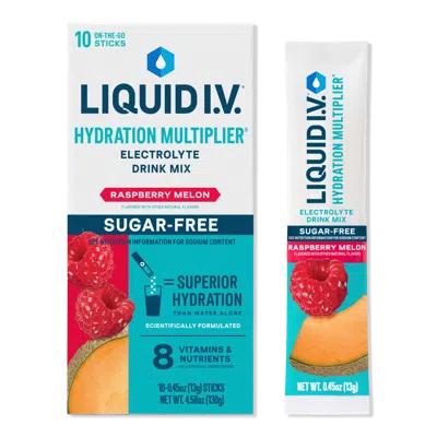 Liquid I.v. Hydration Multiplier Electrolyte Drink Mix Sugar Free Raspberry Melon