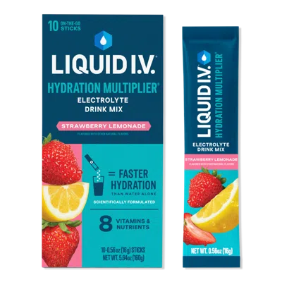 Liquid I.v. Hydration Multiplier Electrolyte Drink Mix Strawberry Lemonade
