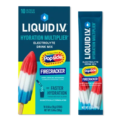 Liquid I.v. Hydration Multiplier Electrolyte Drink Mix Popsicle Firecracker - 10 Ct