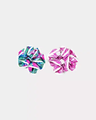 Lilly Pulitzer Ruffle Scrunchie Set In Multi