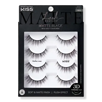 Kiss Lash Couture Matte Black Faux Mink Eyelashes Multipack