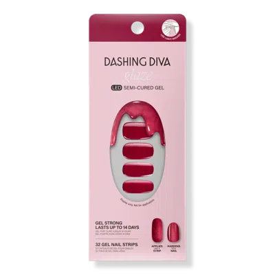 Dashing Diva Ruby Red Apple Glaze Semi-cured Gel Art