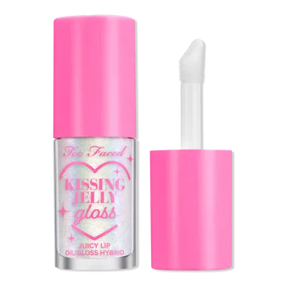 Too Faced Kissing Jelly Lip Oil Gloss 5ml Strawberry Frosting