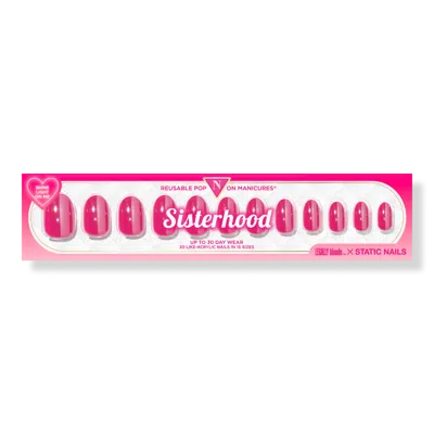 Static Nails Legally Blonde X  Sisterhood Reusable Pop-on Manicures