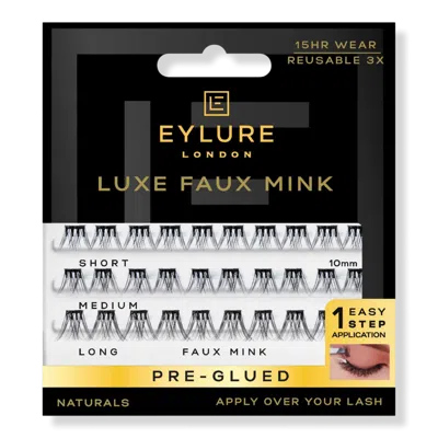 Eylure Natural Luxe Faux Mink Pre-glued Eyelash Clusters