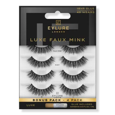 Eylure Luxe Faux Mink Ruby Eyelashes Multipack