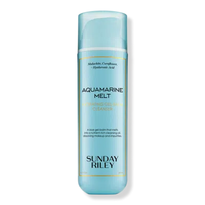 Sunday Riley Aquamarine Melt Hydrating Gel Balm Cleanser In Blue