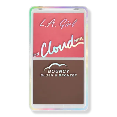 L.a. Girl On Cloud Nine Bouncy Blush Bronzer Duo - Dreamy Pink