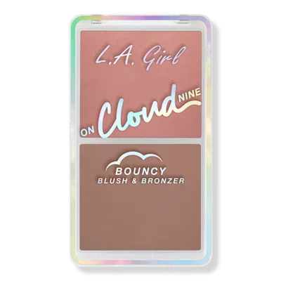 L.a. Girl On Cloud Nine Bouncy Blush Bronzer Duo - Misty Mauve