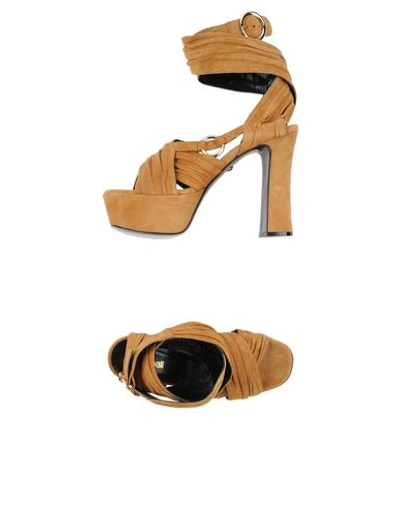 Just Cavalli Sandals In Brown