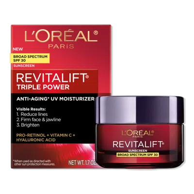 L'oreal Revitalift Triple Power Face And Neck Moisturizer Spf 30