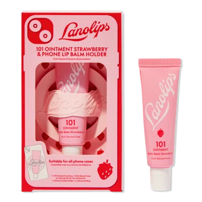 Lanolips 101 Ointment Strawberry & Phone Lip Balm Holder