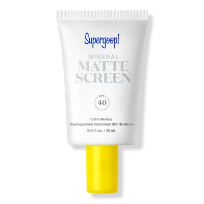 Supergoop Mineral Mattescreen Mineral Sunscreen Spf 30 In White