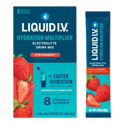 Liquid I.v. Hydration Multiplier Electrolyte Drink Mix Strawberry - 6 Ct