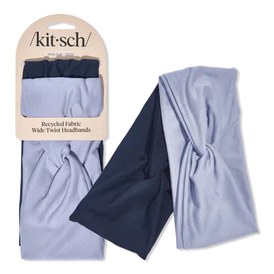 Kitsch Recycled Fabric Wide Twist Headbands 2pc Set - Garden Bouquet