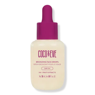 Coco & Eve Bronzing Face Drops - Dark Tan In Brown