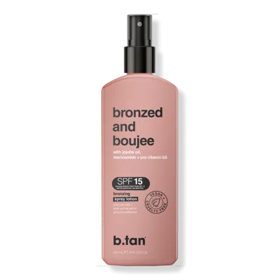 B.tan Bronzed And Boujee Spf 15 Bronzing Spray Lotion