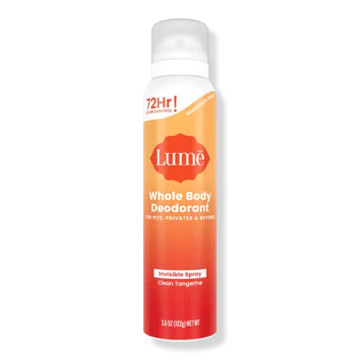 Lume Whole Body Deodorant Invisible Spray - Clean Tangerine