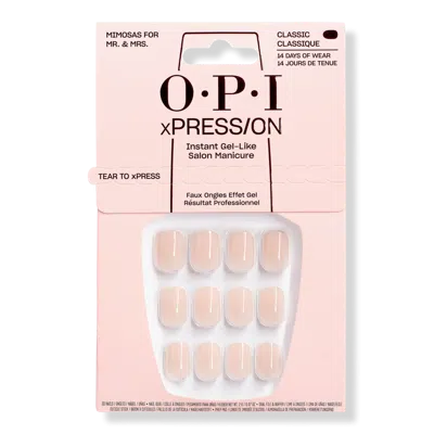 Opi Xpress/on Short Solid Color Press On Nails - Mimosas For Mr. And Mrs.