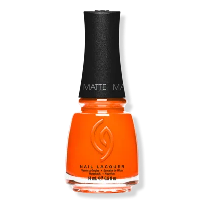 China Glaze Mega Pigment Nail Lacquer, Mattes - Orange Knockout