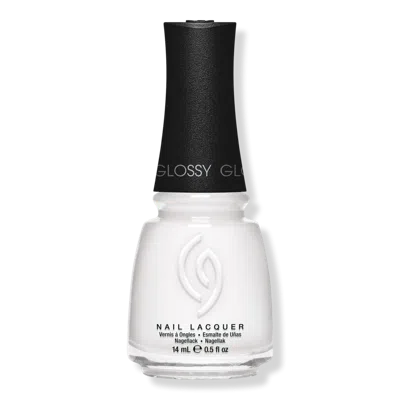 China Glaze Mega Pigment Nail Lacquer, Creme Cool Tones - White On White
