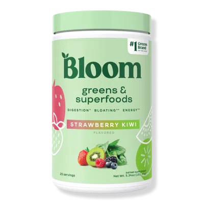 Bloom Greens And Superfoods Powder - Strawberry Kiwi