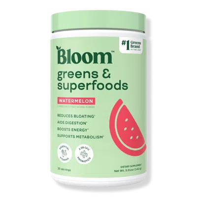Bloom Greens And Superfoods Powder - Watermelon