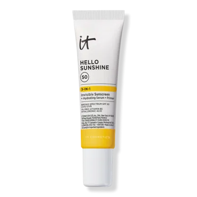 It Cosmetics Travel Size Hello Sunshine Invisible Face Sunscreen Spf 50