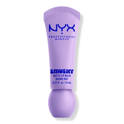 Nyx Professional Makeup Smushy, Matte Lip Balm, Soft Diffused Colour, Matte Finish - Sugar Smush In Purple