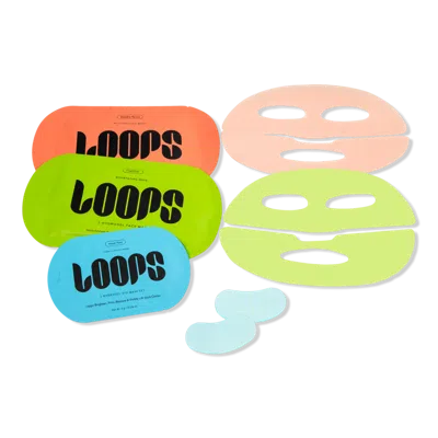 Loops Fresh Face Trio Hydrogel Face & Eye Mask 3 Piece Set