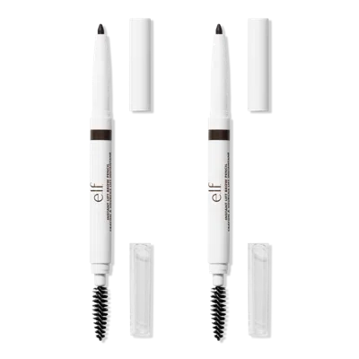 E.l.f. Cosmetics Instant Lift Brow Pencil Set - Deep Brown In Brown