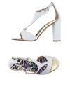 Just Cavalli Sandals In White