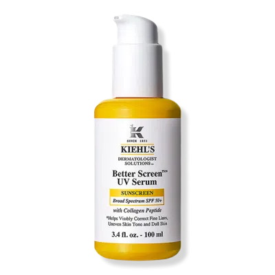 Kiehl's Since 1851 Better Screen™ Uv Serum Broad Spectrum Spf 50+ $69 Value