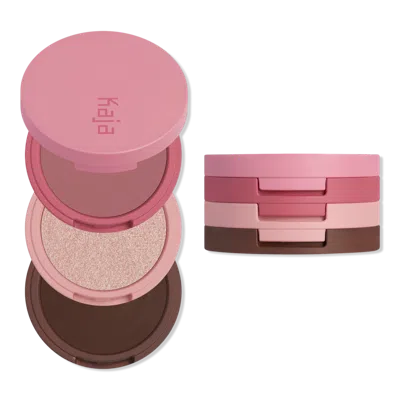 Kaja Play Bento Cream Bronzer, Powder Blush & Highlighter Trio - Dolce Cappuccino 2.5
